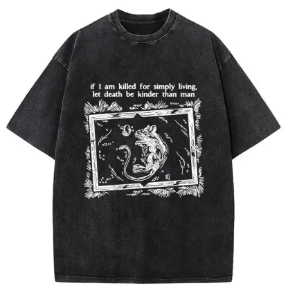 Tokyo-Tiger Mouse's Last Wish Washed T-Shirt