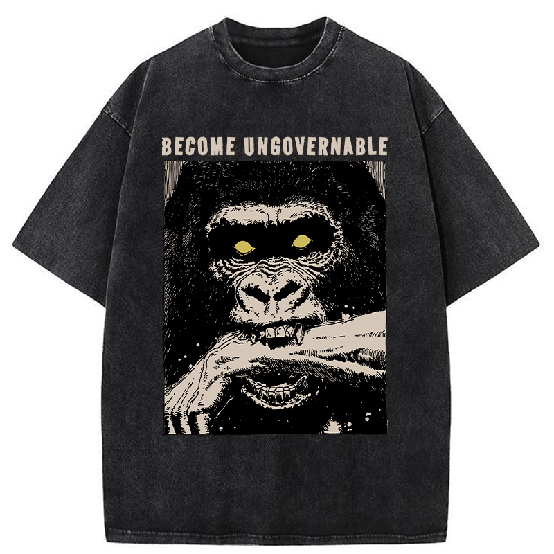 Tokyo-Tiger Uncontrollable Gorilla Washed T-Shirt