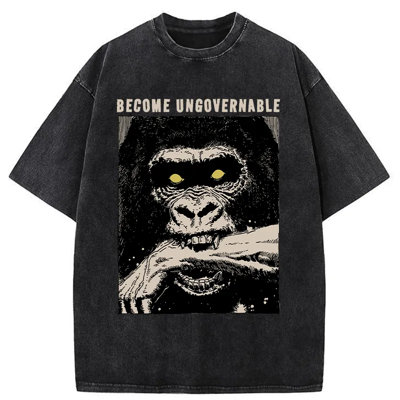 Tokyo-Tiger Uncontrollable Gorilla Washed T-Shirt