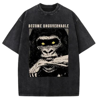 Tokyo-Tiger Uncontrollable Gorilla Washed T-Shirt