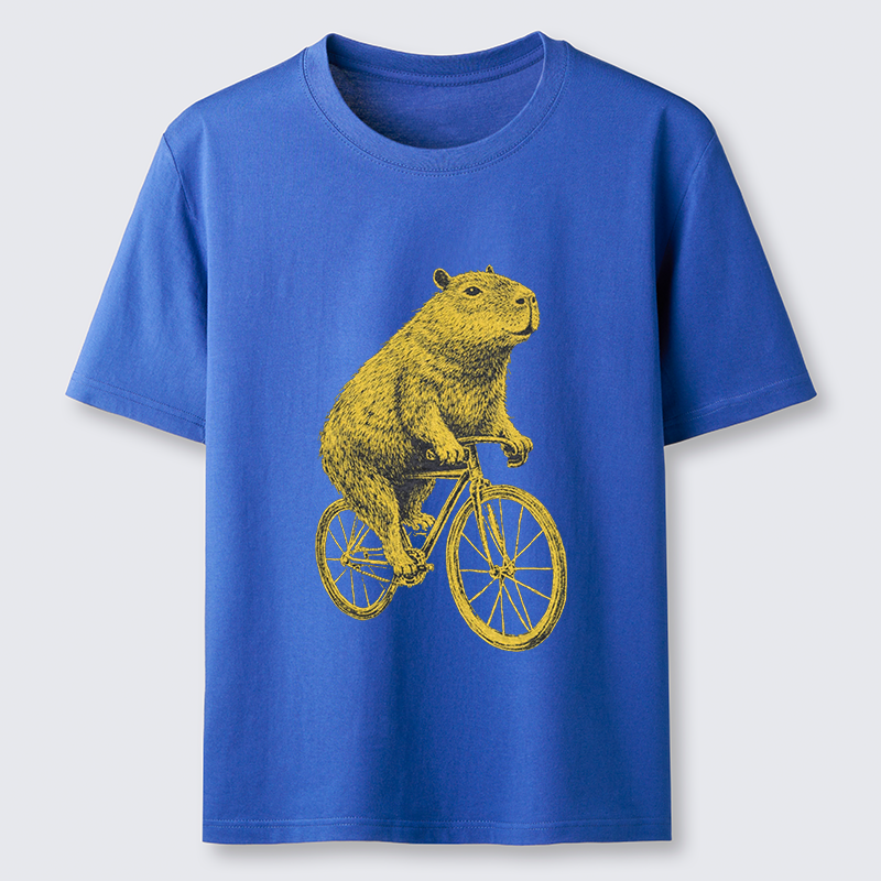 Tokyo-Tiger Funny Capybara On A Bike Classic T-Shirt