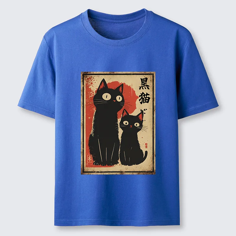 Tokyo-Tiger Two Black Cats Classic T-Shirt