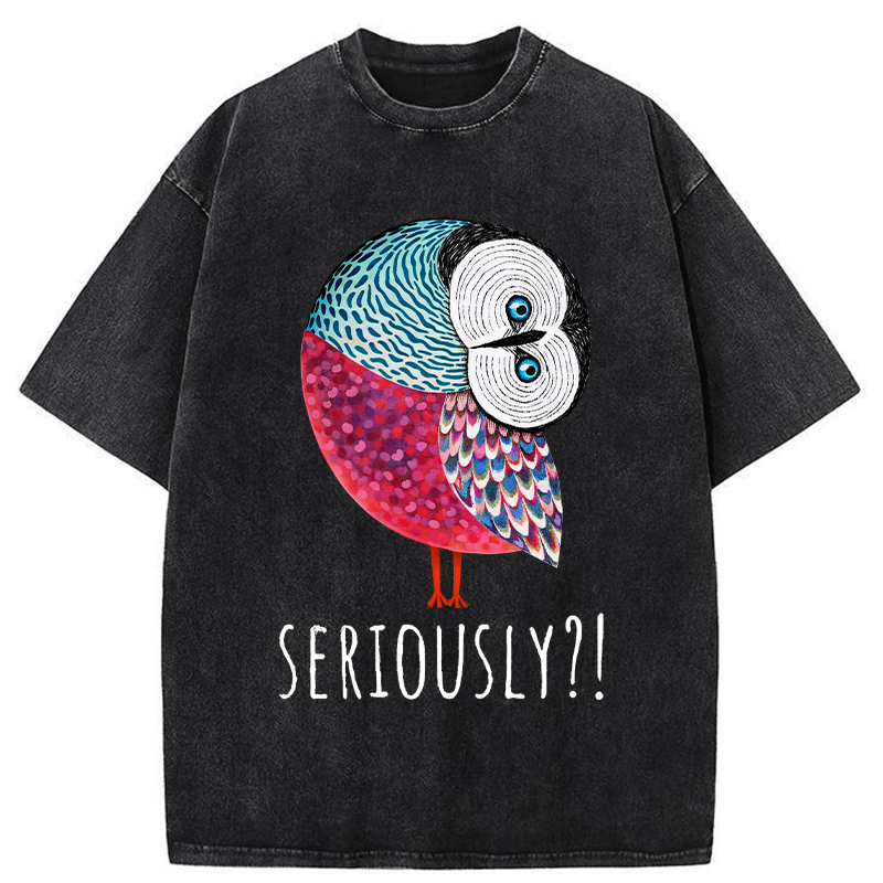 Tokyo-Tiger Bird's Question Washed T-Shirt