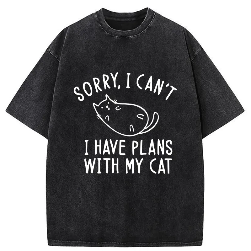 Tokyo-Tiger My Cat And I Have An Agreement Washed T-Shirt