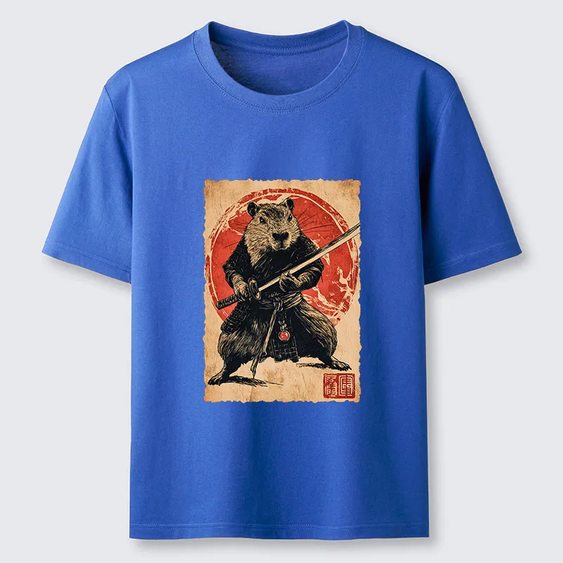 Tokyo-Tiger Samurai Capybara Japan Classic T-Shirt
