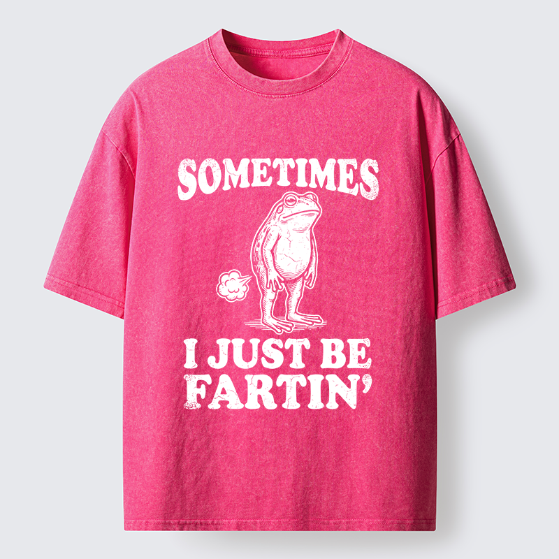 Tokyo-Tiger Farting Frog Washed T-Shirt