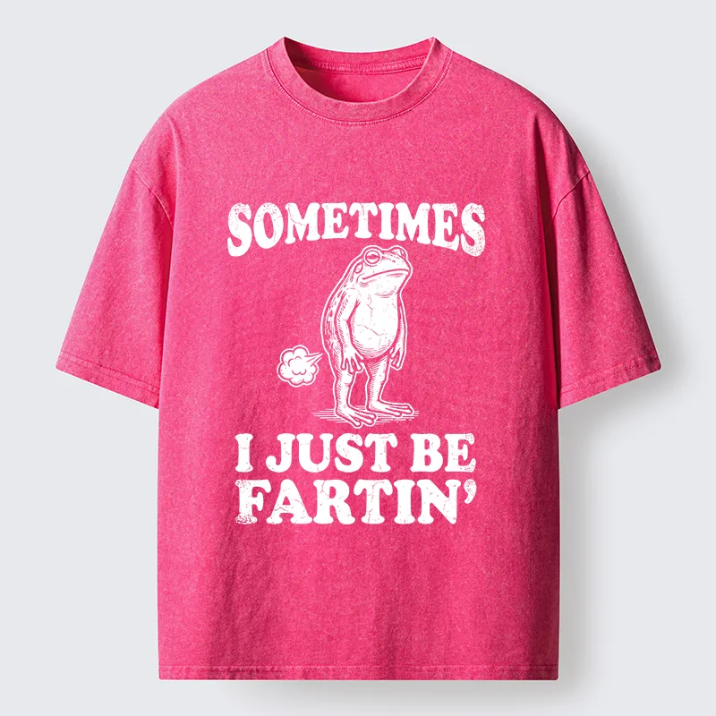 Tokyo-Tiger Farting Frog Washed T-Shirt