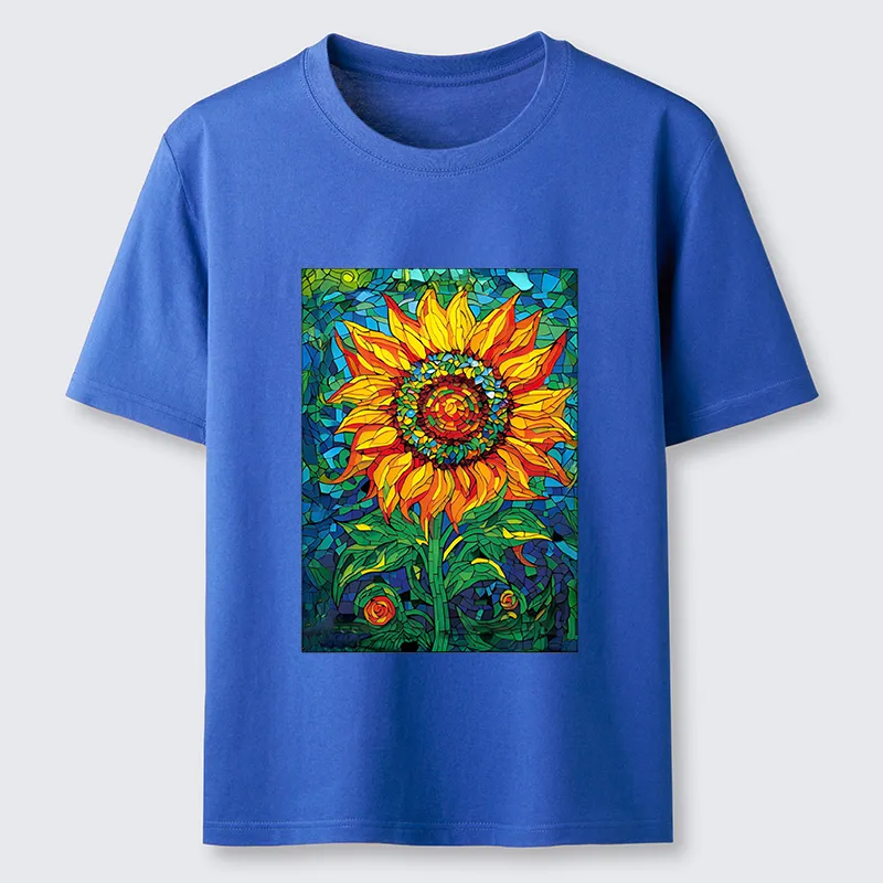 Tokyo-Tiger Colorful Art Sunflower Classic T-Shirt