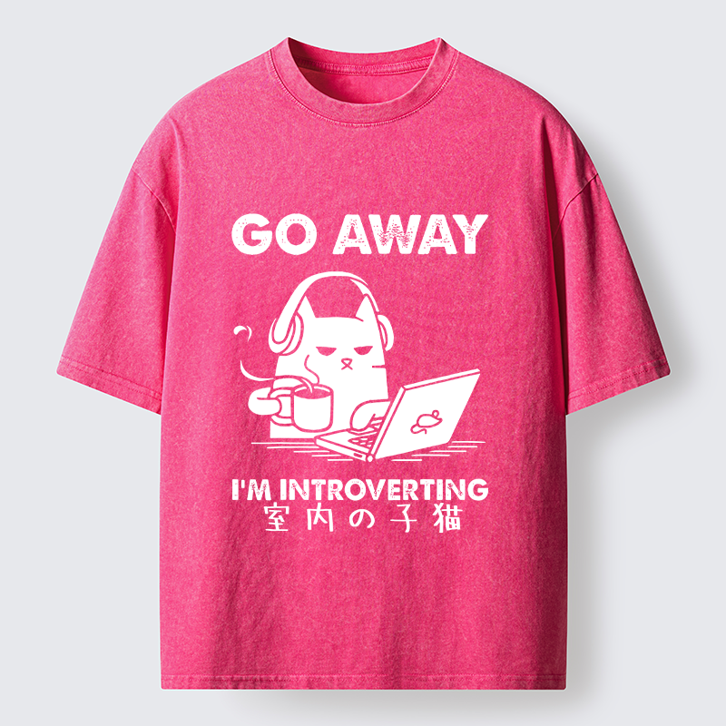 Tokyo-Tiger Introverted Kitten Washed T-Shirt