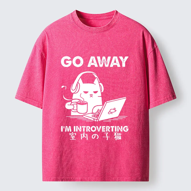 Tokyo-Tiger Introverted Kitten Washed T-Shirt