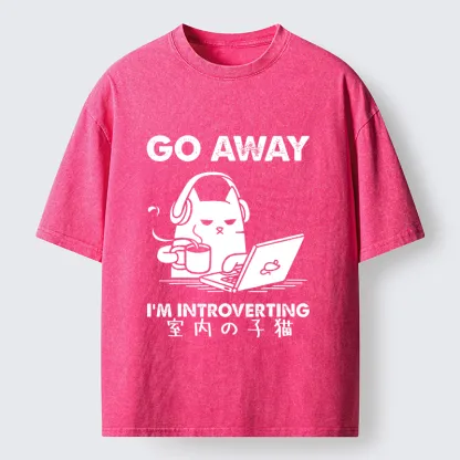 Tokyo-Tiger Introverted Kitten Washed T-Shirt