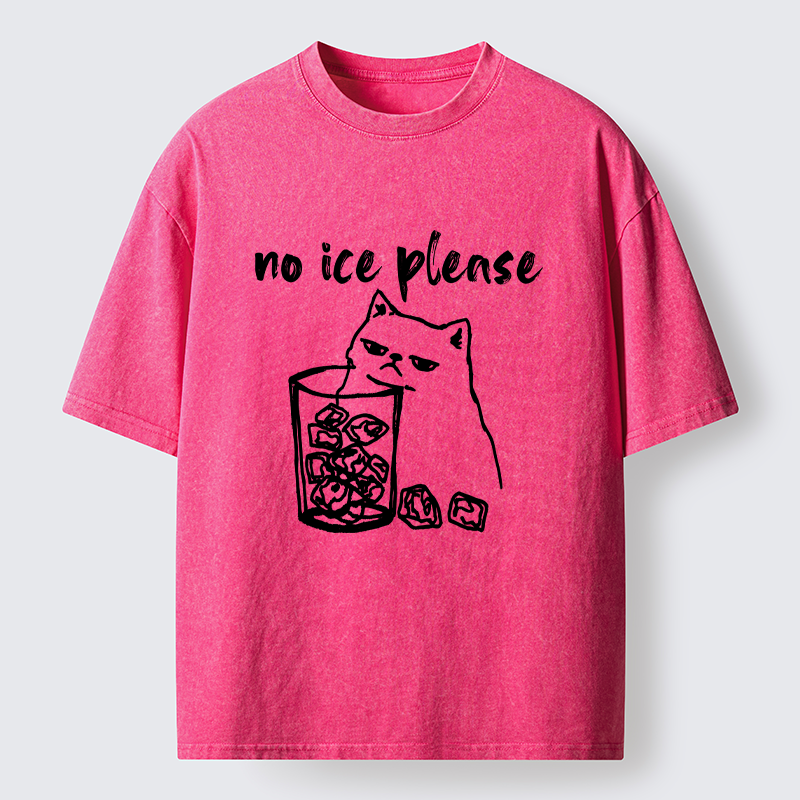 Tokyo-Tiger Cat Wants Ice Washed T-Shirt