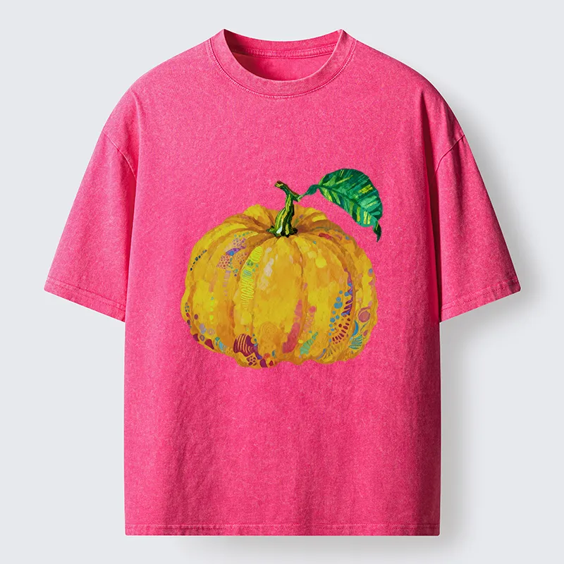 Tokyo-Tiger Pumpkin Art Washed T-Shirt
