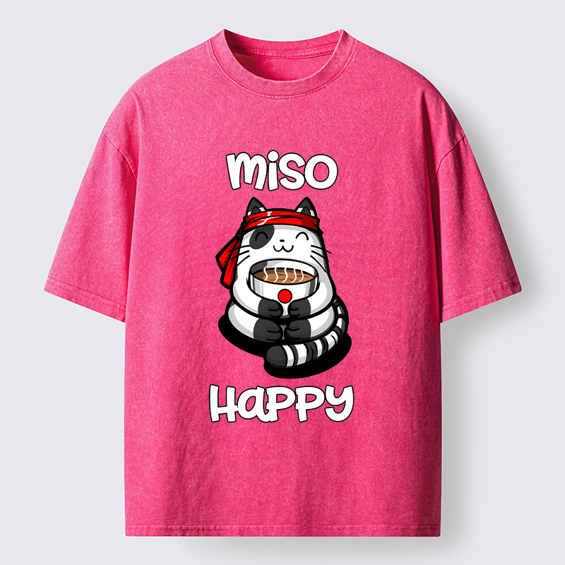 Tokyo-Tiger I‘m So Happy Washed T-Shirt