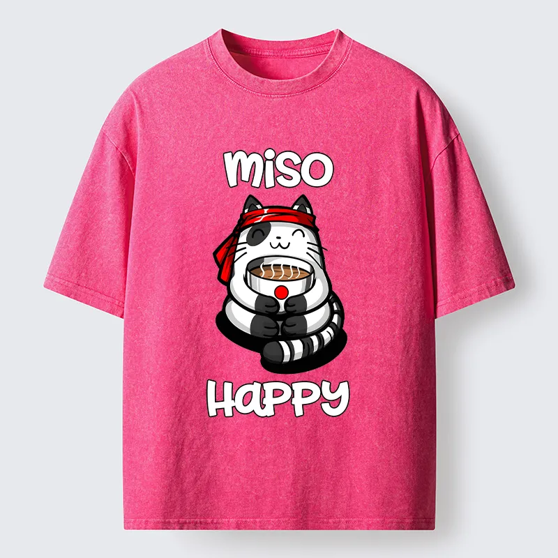 Tokyo-Tiger I‘m So Happy Washed T-Shirt
