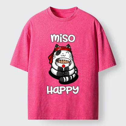 Tokyo-Tiger I‘m So Happy Washed T-Shirt