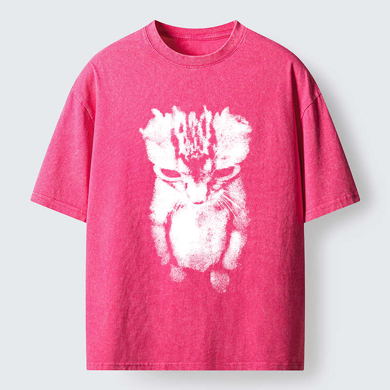 Tokyo-Tiger Sad Kitten Meme Washed T-Shirt