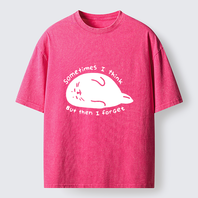 Tokyo-Tiger Forgetful Funny Seal Washed T-Shirt