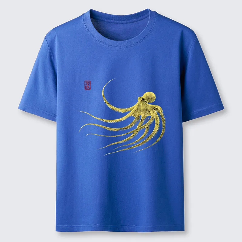 Tokyo-Tiger Retro Octopus Japanese Classic T-Shirt