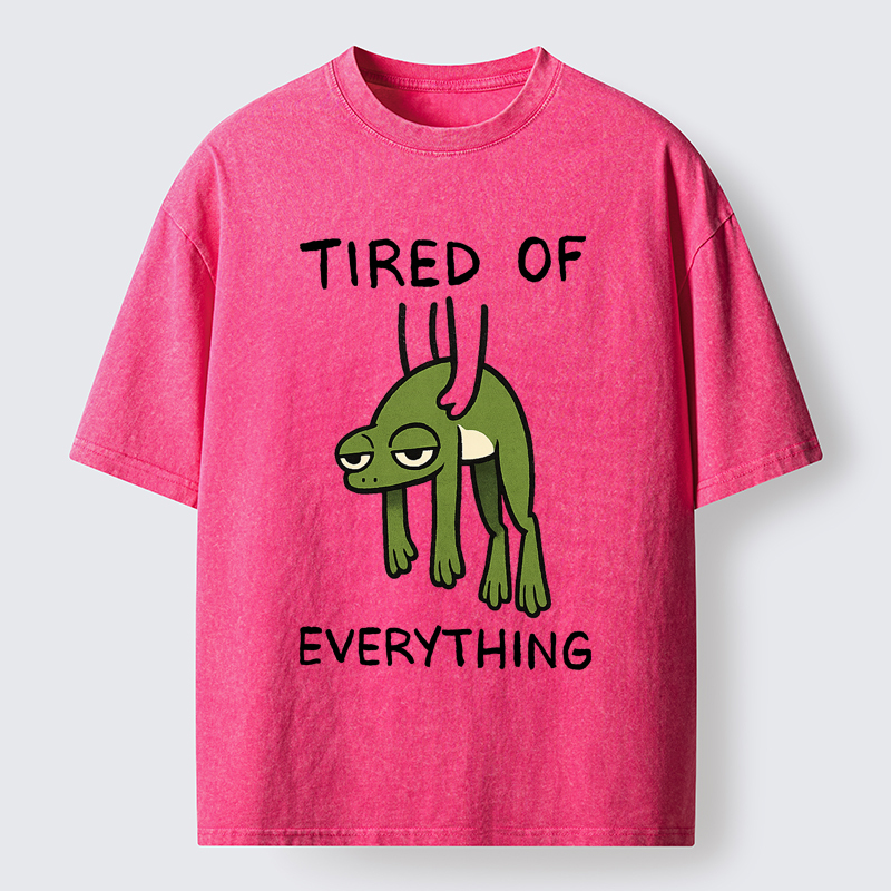 Tokyo-Tiger Tired Frog Washed T-Shirt