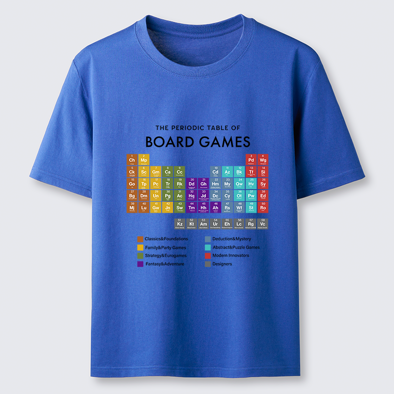 Tokyo-Tiger Periodic Table Of Elements In Board Games Classic T-Shirt