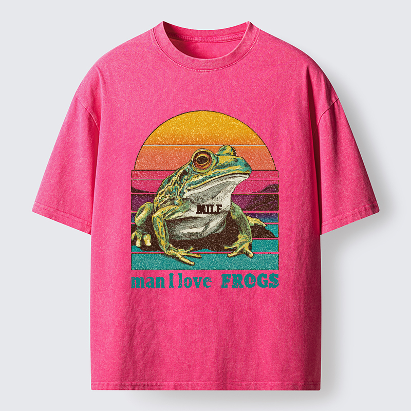 Tokyo-Tiger Man I Love Frog Washed T-Shirt