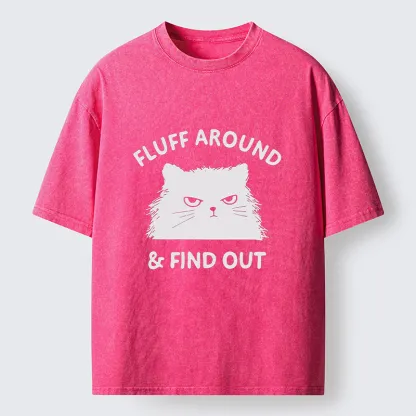 Tokyo-Tiger Cat's Mockery Washed T-Shirt