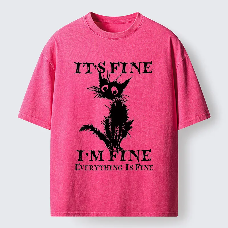 Tokyo-Tiger I'm Actually Not Very Fine Washed T-Shirt