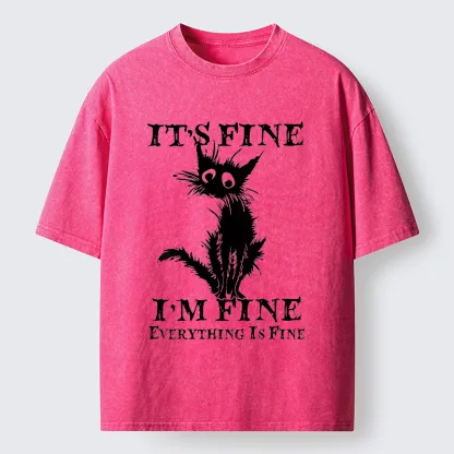 Tokyo-Tiger I'm Actually Not Very Fine Washed T-Shirt