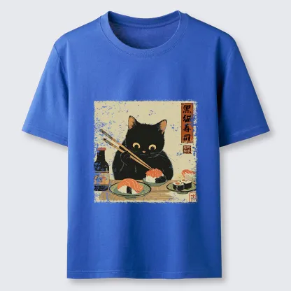 Tokyo-Tiger Meow Sushi Time Classic T-Shirt