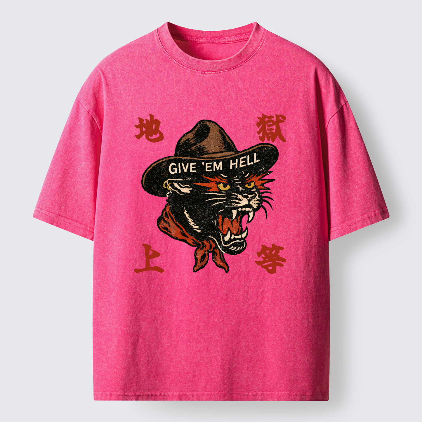Tokyo-Tiger Give ’Em Hell Washed T-Shirt