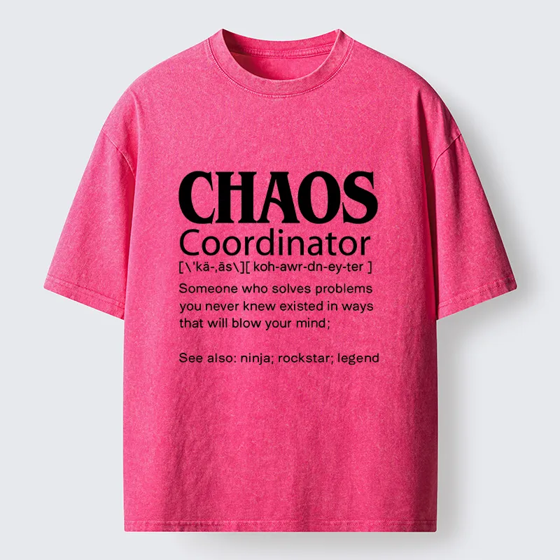 Tokyo-Tiger Chaos Coordinator Washed T-Shirt