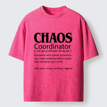 Tokyo-Tiger Chaos Coordinator Washed T-Shirt