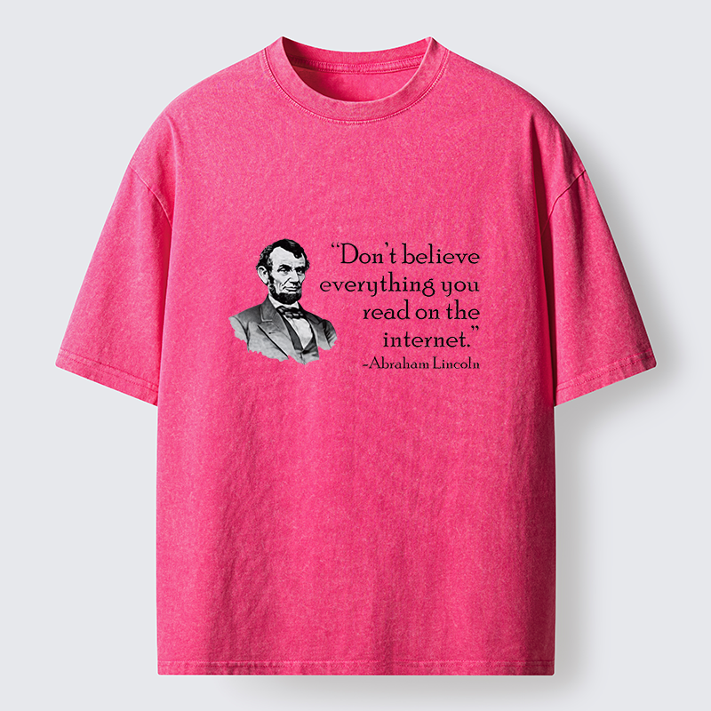 Tokyo-Tiger Don't Believe Everything You See Online Washed T-Shirt