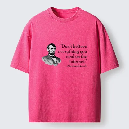 Tokyo-Tiger Don't Believe Everything You See Online Washed T-Shirt