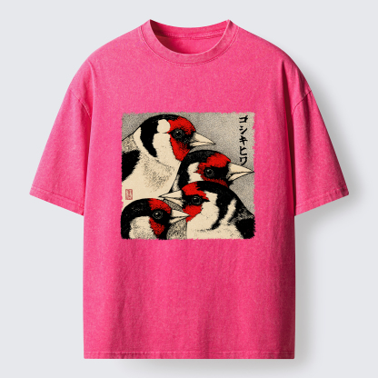 Tokyo-Tiger Stillness Of The Goldfinch Washed T-Shirt