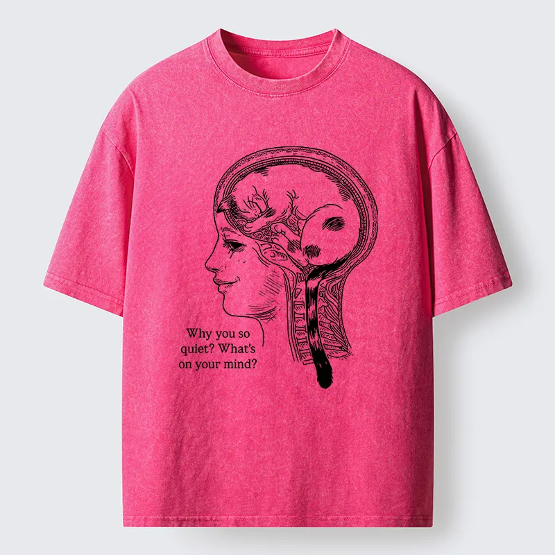 Tokyo-Tiger Brain Full Of Cats Washed T-Shirt