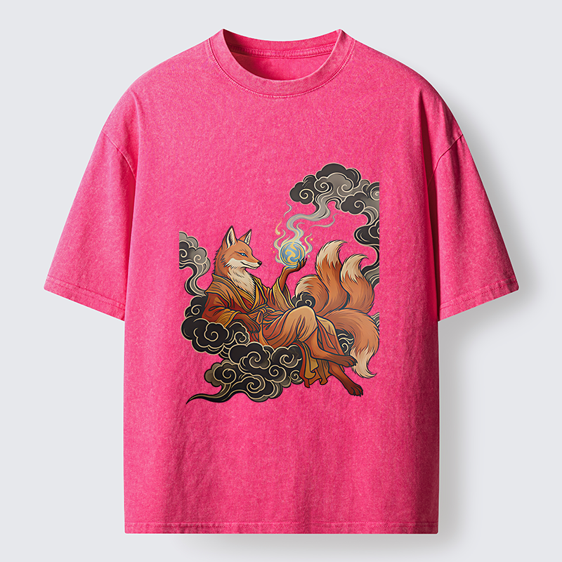 Tokyo-Tiger Fox Demon Washed T-Shirt