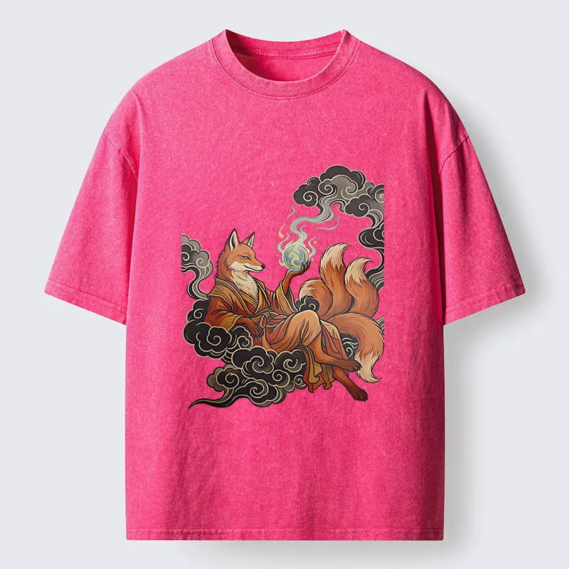 Tokyo-Tiger Fox Demon Washed T-Shirt