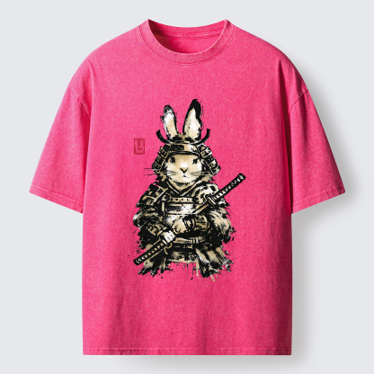 Tokyo-Tiger Samurai Rabbit Washed T-Shirt
