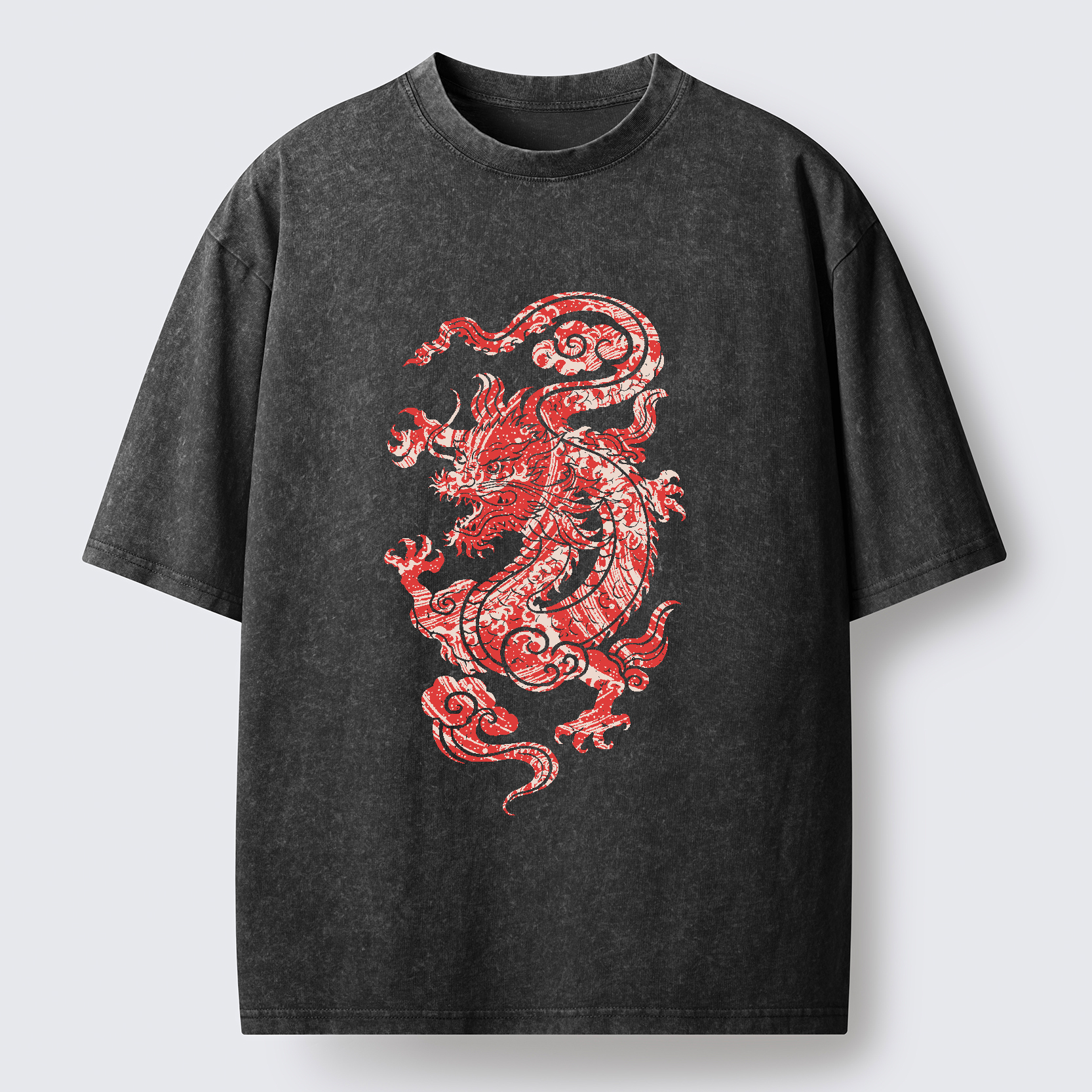 Tokyo-Tiger Crimson Dragon Washed T-Shirt