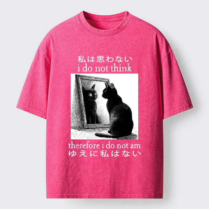 Tokyo-Tiger Therefore I Do Not Am Washed T-Shirt