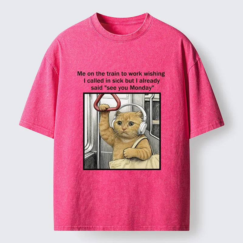 Tokyo-Tiger Working Cat Washed T-Shirt