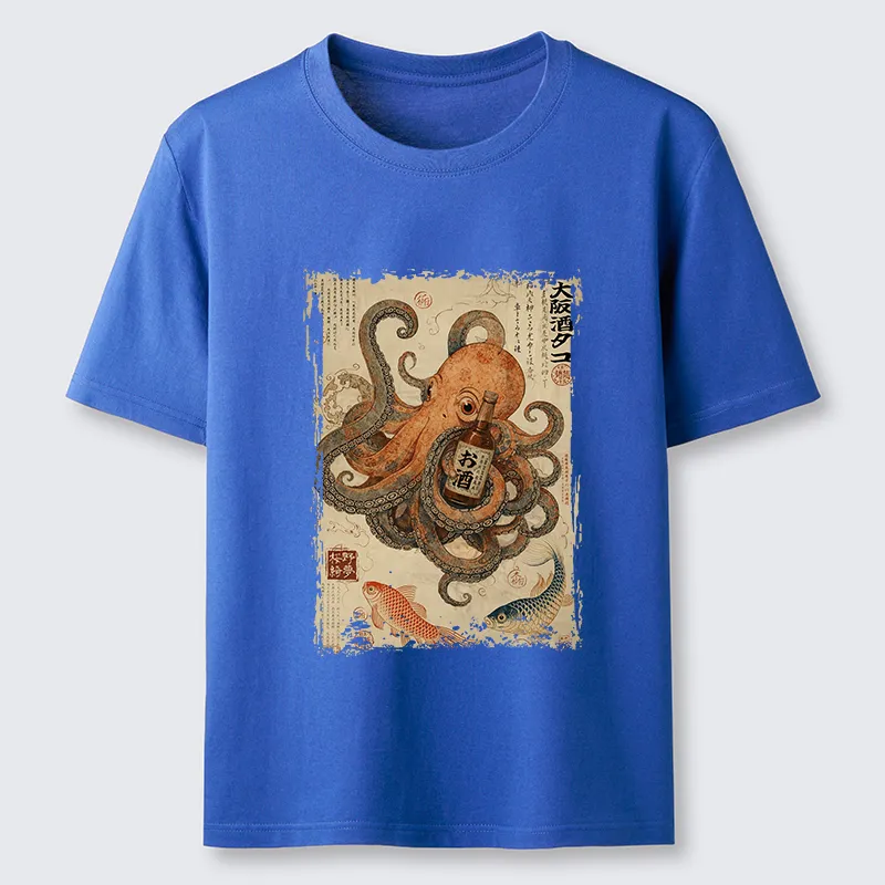 Tokyo-Tiger Osaka Sake & Octopus Classic T-Shirt