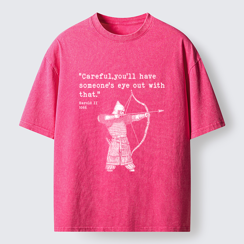 Tokyo-Tiger English Black Humor Washed T-Shirt
