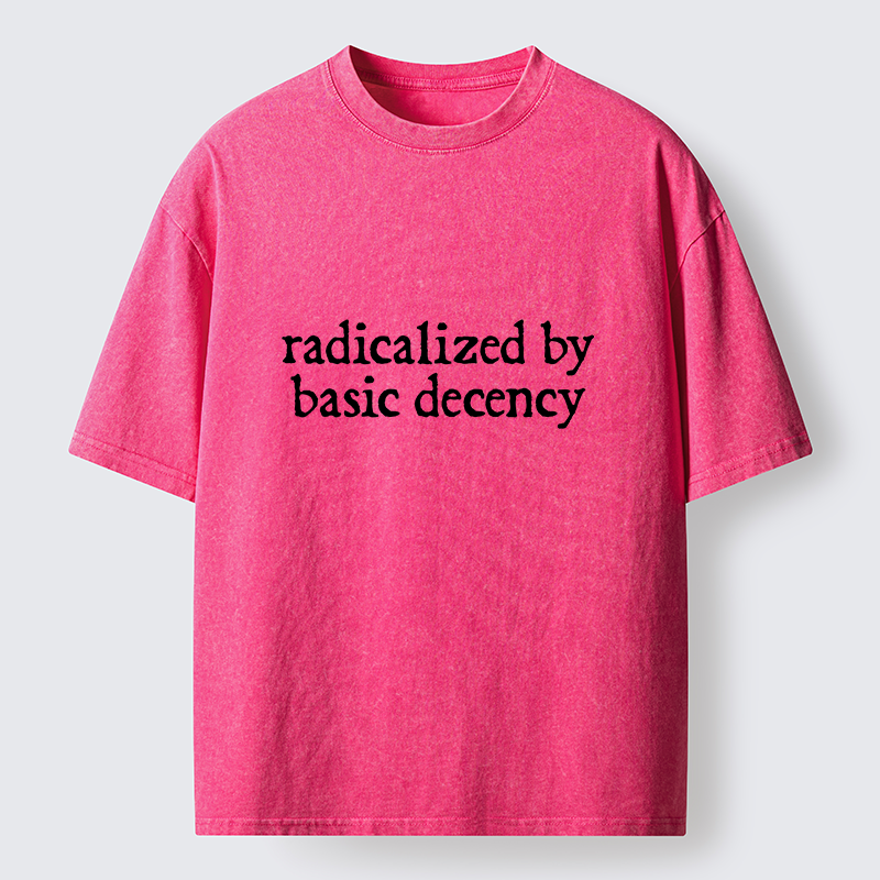 Tokyo-Tiger Radicalized By Basic Decency Washed T-Shirt
