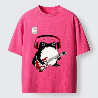 Tokyo-Tiger Rock Frog Washed T-Shirt