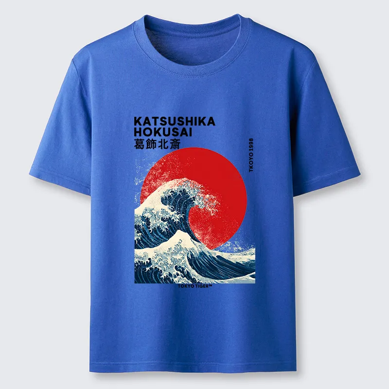 Tokyo-Tiger The Great Wave And Sun Classic T-Shirt