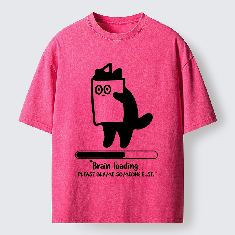 Tokyo-Tiger Blaming Others Washed T-Shirt