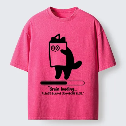 Tokyo-Tiger Blaming Others Washed T-Shirt